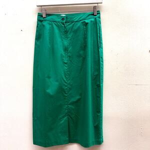 Vintage Ungaro Ter Kelly Green Pencil Skirt Zip Closure Pockets Colorful Block